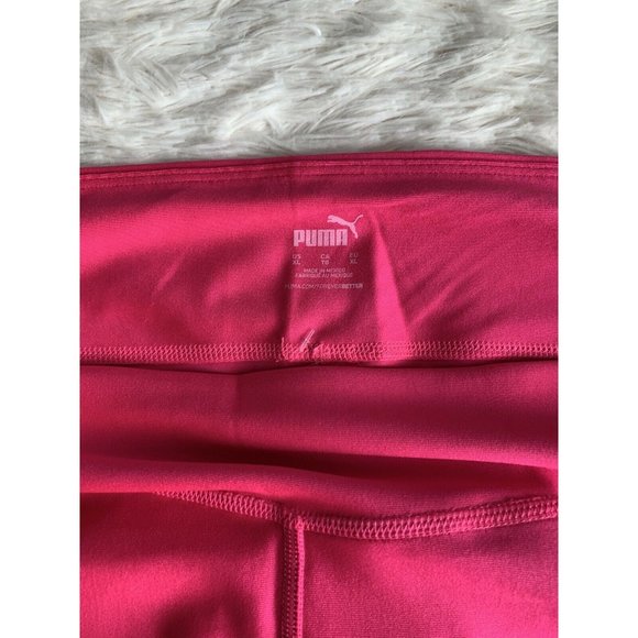 Women’s active Shorts Size XL Puma attitude Glowing Pink White - Picture 8 of 11